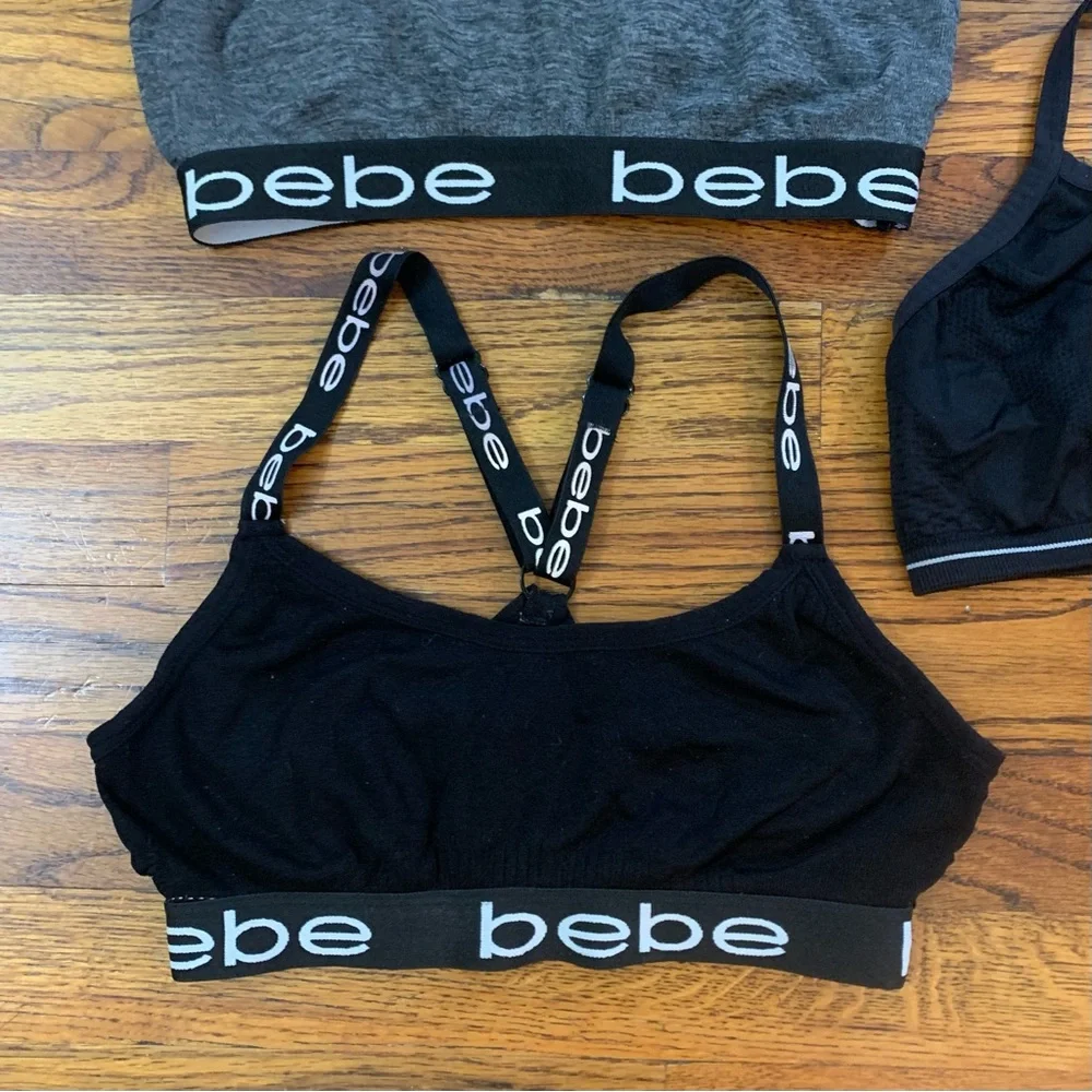 3 Girls Bras Sport Bras Athletic Activewear Top CG BEBE Brands 34 - 36 M - L